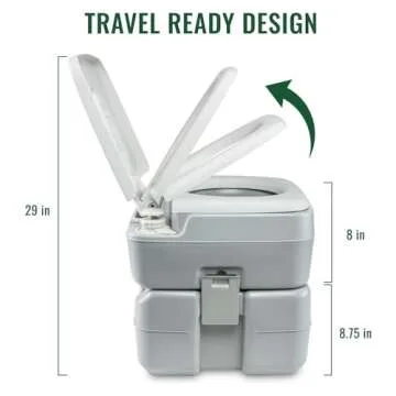 Hike Crew Advanced Portable Outdoor Camping Toilet - Powerful & Compact