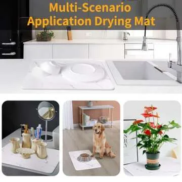 ZAXORY Eco-Friendly Stone Drying Mat for Kitchen