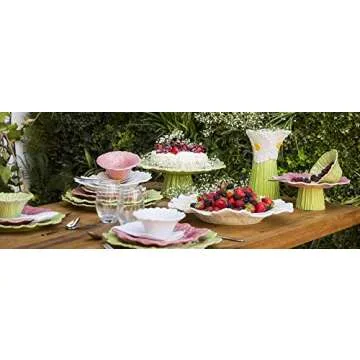 Bordallo Pinheiro Maria Flor Dessert Plate Daisy - Set of 4