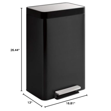 Kohler 13 Gallon Quiet-Close Step Trash Can