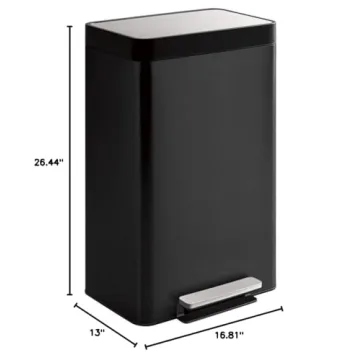 Kohler 13 Gallon Quiet-Close Step Trash Can