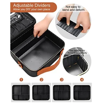 Suitcase Makeup Organizer Travel Train Case Portable
