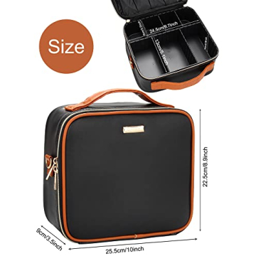 Suitcase Makeup Organizer Travel Train Case Portable