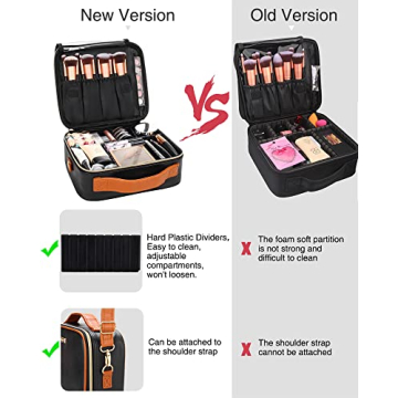 Suitcase Makeup Organizer Travel Train Case Portable