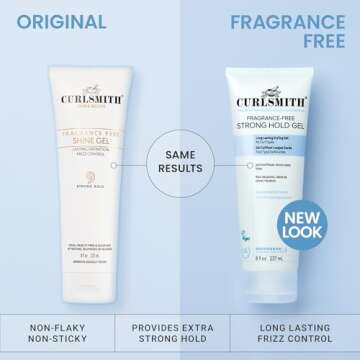 CURLSMITH Fragrance-Free Strong Hold Gel for Defined Curls
