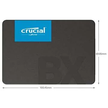 Crucial BX500 2TB 3D NAND SATA 2.5-Inch Internal SSD, up to 540MB/s - CT2000BX500SSD1, Solid State Hard Drive