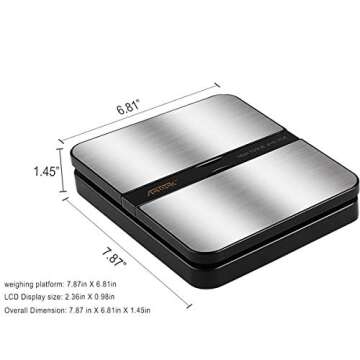 Acteck 150LB x 0.1 OZ Digital Shipping Scale with AC Adapter