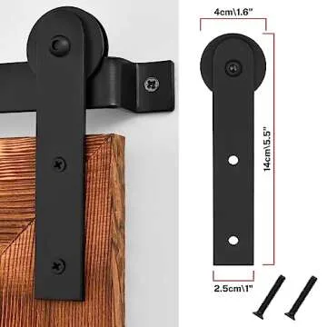 Elegant COGOOD Farmhouse Barn Door Mirror for Home Decor