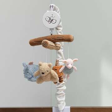 Lambs & Ivy Disney Baby Storytime Pooh Musical Baby Crib Mobile Soother Toy