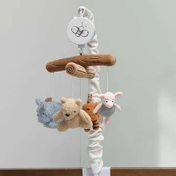 Lambs & Ivy Disney Baby Storytime Pooh Musical Baby Crib Mobile Soother Toy