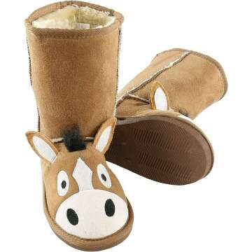 Lazy One Animal Slipper Boots for Kids - Cozy, Fun Slippers