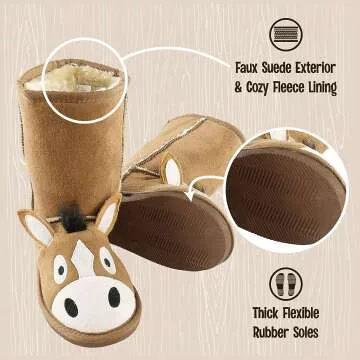 Lazy One Kids Animal Slipper Boots - Cozy & Fun