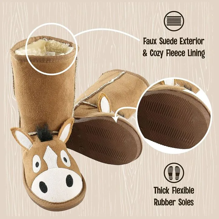 Lazy One Kids Animal Slipper Boots - Cozy & Fun