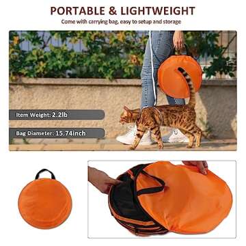 MAMI&BABI Portable Outdoor Cat Enclosure with Tunnel