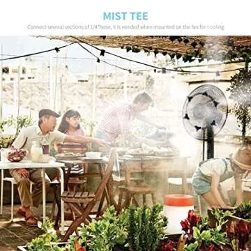 Runpo Trampoline Water Play 50 Feet 12 Nozzles Misting Outdoor Cooling Kits