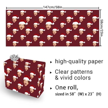 YESCUSTOM Personalized Gift Wrapping Paper for All Occasions