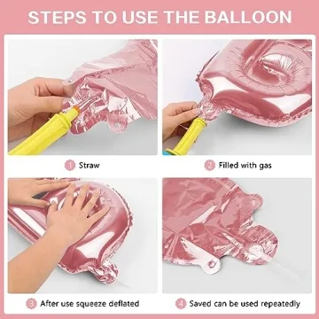 Happy Birthday Rose Gold Balloons Ecofriendly Decor