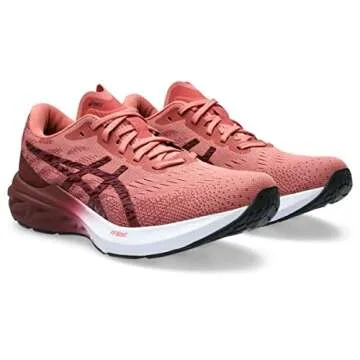 ASICS Women's DYNABLAST 3 Running Shoes, 7.5, Light Garnet/Port Royal