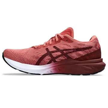 ASICS Women's DYNABLAST 3 Running Shoes, 7.5, Light Garnet/Port Royal