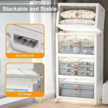 Quality Storage Bins: Large & Stackable Design