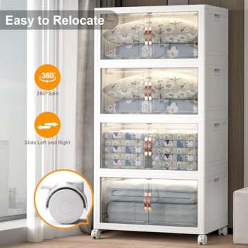 Quality Storage Bins: Large & Stackable Design