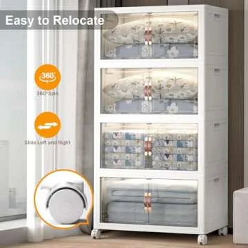 Quality Storage Bins: Large & Stackable Design