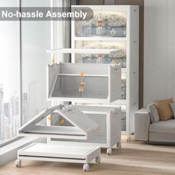 Quality Storage Bins: Large & Stackable Design