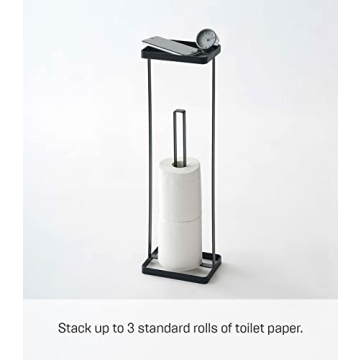 Stylish Yamazaki Toilet Paper Stocker | Compact Steel Design