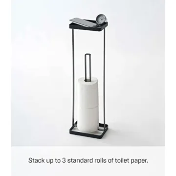 Stylish Yamazaki Toilet Paper Stocker | Compact Steel Design