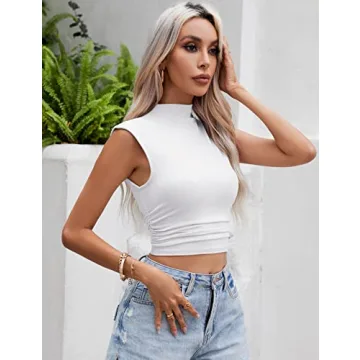 IECCP Sexy Side Ruched Top for Women - Versatile Blouse