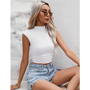 IECCP Sexy Side Ruched Top for Women - Versatile Blouse