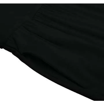 Black Skirts for Women Ankle Length Skirt Casual Long Skirt High Waisted Maxi Skirt Reg and Plus Size Skirt Long Skirt (Size Medium, Black)