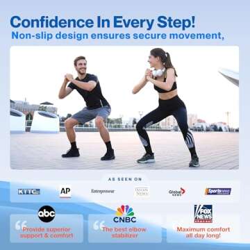 Modvel Foot & Ankle Brace Socks for Sprained Ankle Compression Sleeve - Plantar Fasciitis Relief Brace, Foot Support for Women & Men - Tendonitis & Arthritis Foot Sleeve, Stabilizing Ankle Wrap