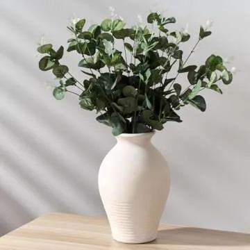 LUKA Rustic Farmhouse Ceramic Vase for Home Decor