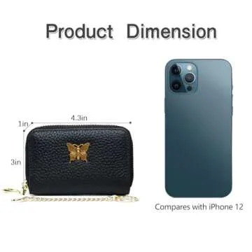 imeetu RFID Credit Card Holder Genuine Leather Wallet