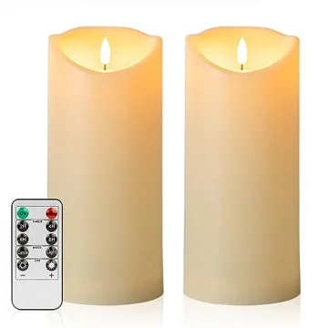 ANGELLOONG Flameless Candles - Remote Control & Timer Feature