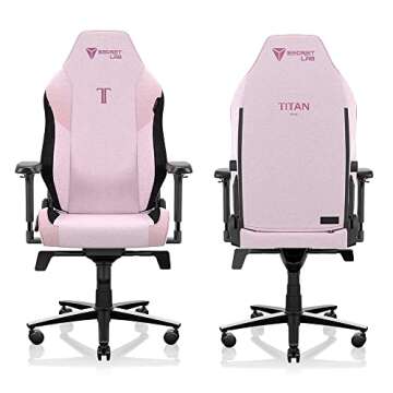 Secretlab Titan Evo Plush Pink Gaming Chair - Ergonomic & Heavy Duty Computer Chair with 4D Armrests...