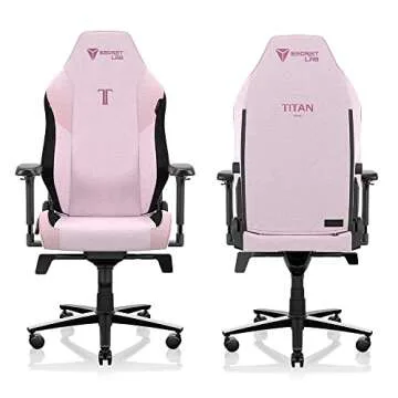 Secretlab Titan Evo Plush Pink Gaming Chair - Ergonomic & Heavy Duty Computer Chair with 4D Armrests...