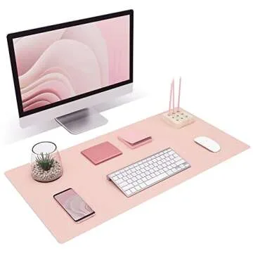 K KNODEL Non-Slip Desk Mat, Elegant Desk Shield for Work