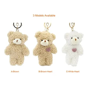 Zitokin Bear Plush Keychain for Kids 5 Inch Stuffed Toy