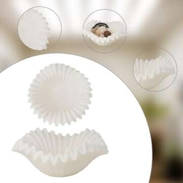 Braxio White Resin Decorative Bowl for Kitchen and Home