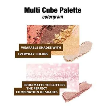 COLORGRAM Multi Cube Palette for Vibrant Eye Makeup