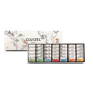 Michel Cluizel Les 1ers Crus de Plantation - Sample Box of Single Origin Chocolate - 28 Dark Chocolate Squares