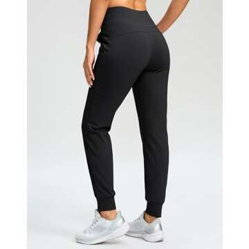 G Gradual Women's Fleece Lined Joggers 28"/30"/32" High Waisted Sweatpants Water Resistant Thermal W...