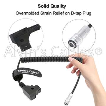 Alvin's Cables BMPCC 4K 6K to D Tap Power Cable for Blackmagic Pocket Cinema Camera 4K| 6K| pro Weip...