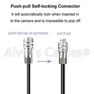 Alvin's Cables BMPCC 4K 6K to D Tap Power Cable for Blackmagic Pocket Cinema Camera 4K| 6K| pro Weipu 2 Pin Female to P Tap Coiled Cable