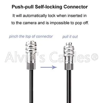Alvin's Cables BMPCC 4K 6K to D Tap Power Cable for Blackmagic Pocket Cinema Camera 4K| 6K| pro Weipu 2 Pin Female to P Tap Coiled Cable