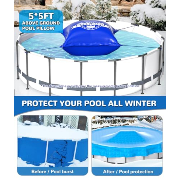EPN Premier 5ft x 5ft Pool Pillow - Ultimate Ice Protection for Above Ground Pools