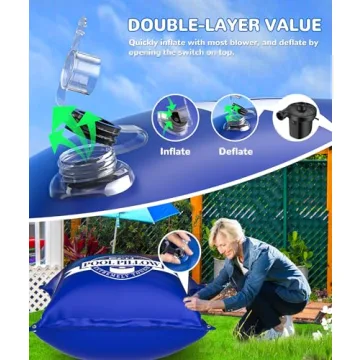 EPN 5x5 Ft Pool Pillow for Ultimate Winter Pool Protection