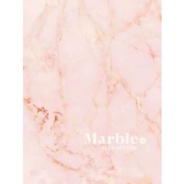 Marble - Rose Gold Coffee Table Book for Decorative Display | Ideal for Stacking, Home Styling, and ...